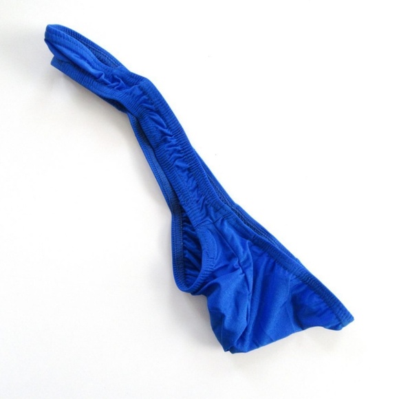 Blue Strapless Jockstrap Thong - Picture 2 of 4